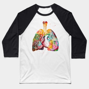 Lungs and Heart Baseball T-Shirt